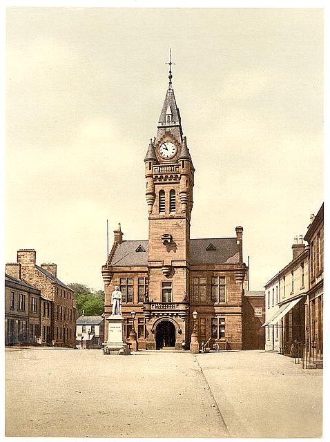 Town Hall Annan Vintage A4 Photo Print