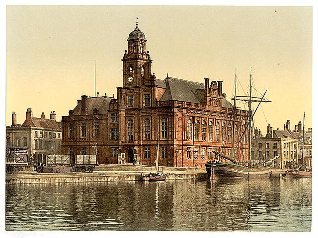 Town Hall Yarmouth Vintage A4 Photo Print