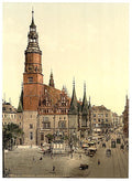 Town hall II Breslau Silesia Vintage A4 Photo Print