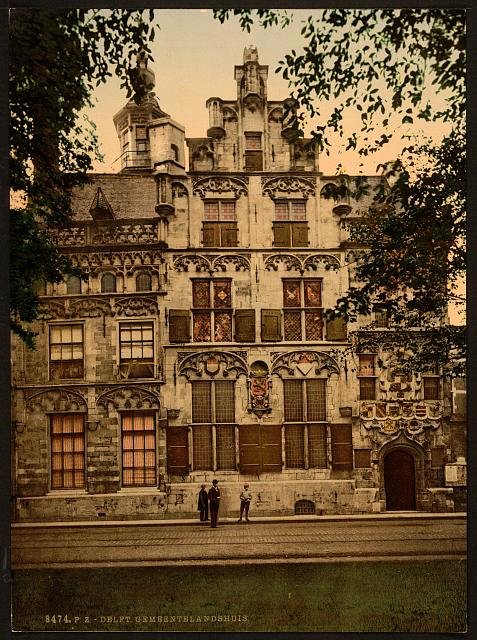 Town hall Stadthuis I Delft Vintage A4 Photo Print