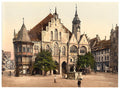 Townhall Hildesheim Saxony Vintage A4 Photo Print