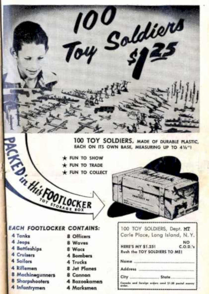 Toy Soldiers Footlocker Vintage Retro Advert Ads A4 Photo Print