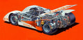 Toyota 7 cutaway A4 Photo Print