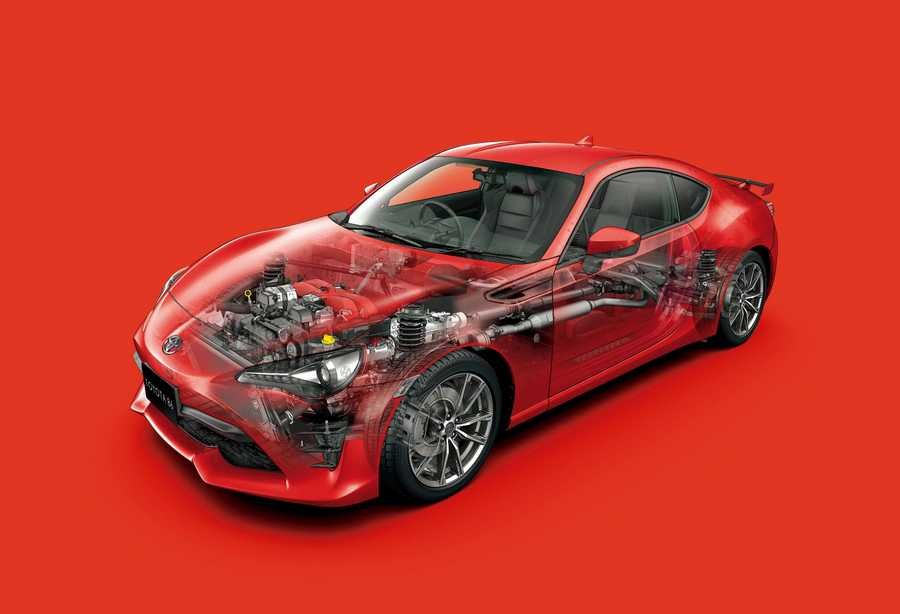 Toyota 86 GT 2016 cutaway A4 Photo Print