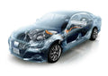 Toyota Crown Hybrid 2012 cutaway A4 Photo Print