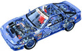 Toyota Supra cutaway A4 Photo Print