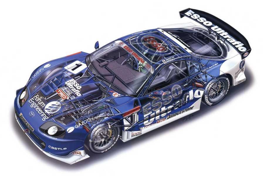 Toyota supra gt cutaway A4 Photo Print