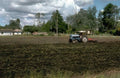 Tractor Field Plowing A4 Photo Print