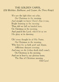 Traditional Christmas in Poetry 1922 The Golden Carol A4 Photo Print
