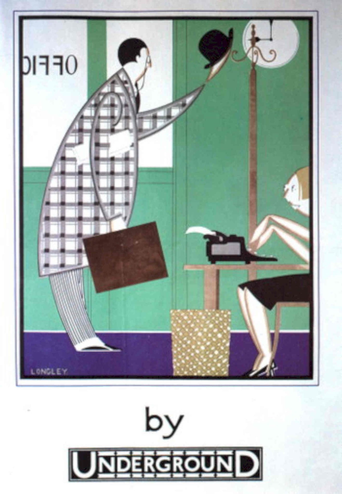 Train Station Dillo 1930s Vintage Retro Advert Poster