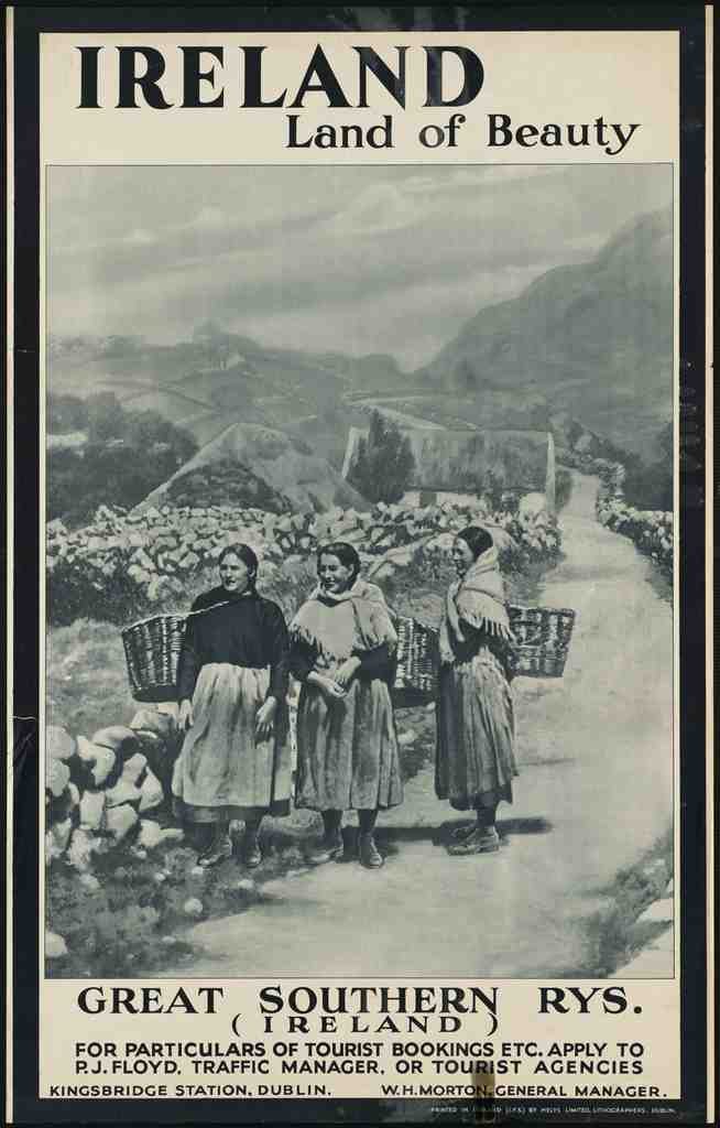 Train UK Ireland Travel U2 Vintage Advert A4 Photo Print