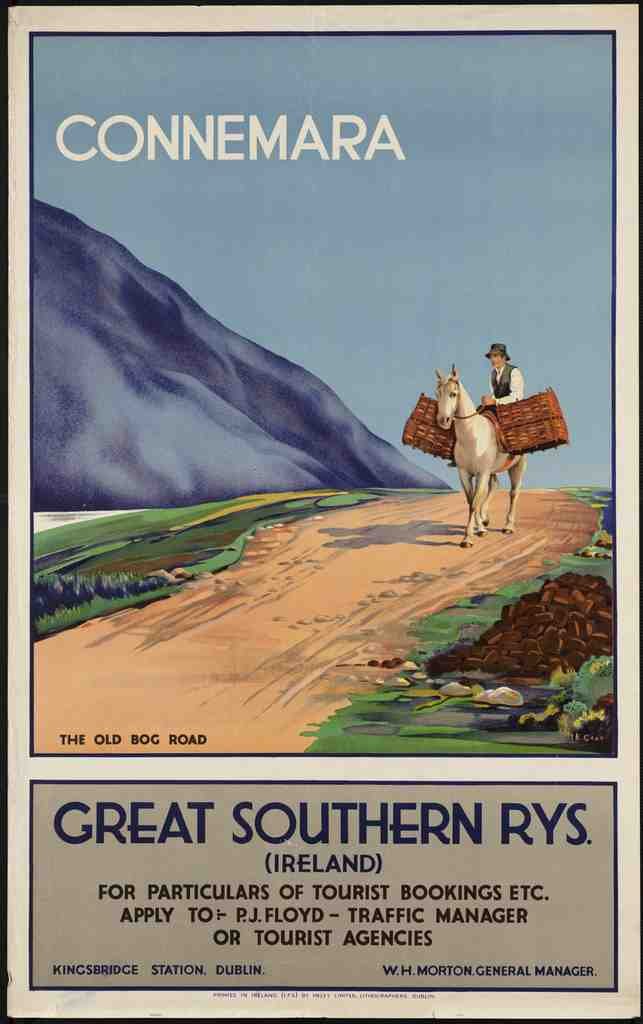 Train UK Ireland Travel U3 Vintage Advert A4 Photo Print