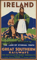 Train UK Ireland Travel U4 Vintage Advert A4 Photo Print