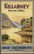 Train UK Ireland Travel U8 Vintage Advert A4 Photo Print