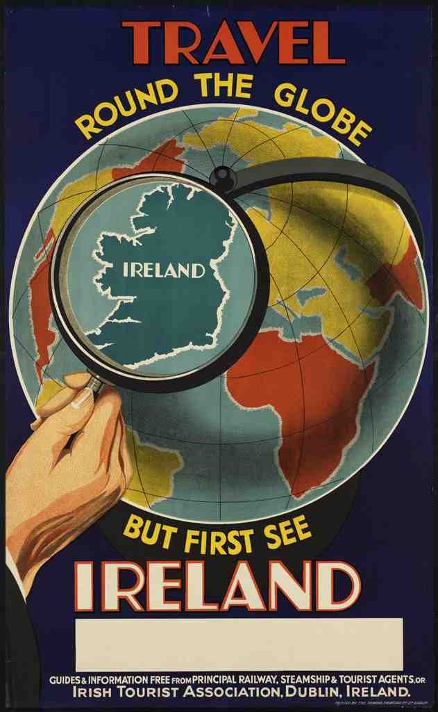 Train UK Ireland Travel U9 Vintage Advert A4 Photo Print