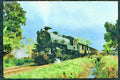 Trains 391001 Indonesia, ISRy 4 6 4 T 2710,with Passenger Train A4 Limited Edition Watercolour Print
