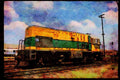 Trains 391011 Philippines, National Ry Diesel 2532, 1988 A4 Limited Edition Watercolour Print