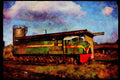 Trains 391029 Kenya, EAR Diesel Unit 8741, 1977 A4 Limited Edition Watercolour Print