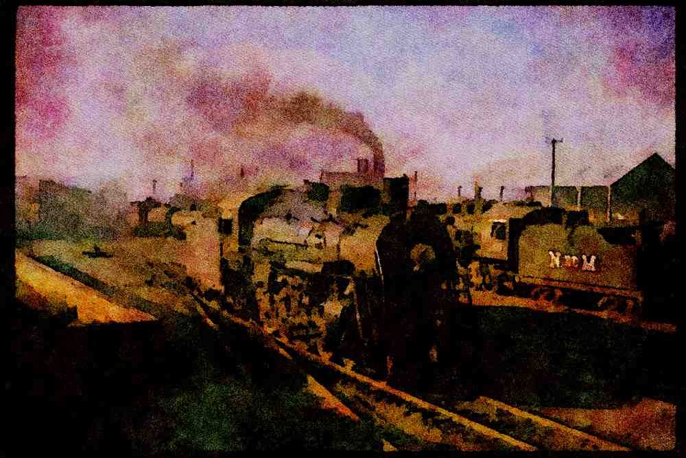 Trains 391032 Mexico, N De M 4 8 0 3002 Very Unusual Loco 1963 A4 Limited Edition Watercolour Print