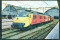 Trains 391038 Netherlands, Ry Postal Electric Unit 3012 With Car A4 Limited Edition Watercolour Print