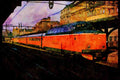 Trains 391044 Sweden, SJ Diesel Push pull Trainset 1263, 1966 A4 Limited Edition Watercolour Print