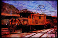 Trains 391047 Switzerland, Rh.B. Electric _crocodile_' 408, 1973 A4 Limited Edition Watercolour Print