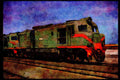 Trains 391057 Australia, WAGR Double Cab Diesel 1410, 1974 A4 Limited Edition Watercolour Print
