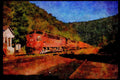 Trains 391072 USA, Lehigh Valley EMD F7A Leading Alco With Train 1972 A4 Limited Edition Watercolour Print