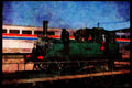 Trains 391087 British Rys 0 4 4 T _Dunrobin_ A4 Limited Edition Watercolour Print