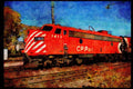 Trains 391094 Canada, CPR FP 7A 1413 In 1977 A4 Limited Edition Watercolour Print