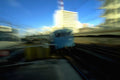 Trains Blue Locomotive Station A4 Photo Print
