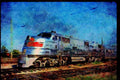 Trains USA 351010 CB&Q EMD E 5A 9952, 1930's A4 Limited Edition Watercolour Print