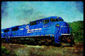 Trains USA 351012 Conrail New GE Widecab C40 B 6065, 1990 A4 Limited Edition Watercolour Print