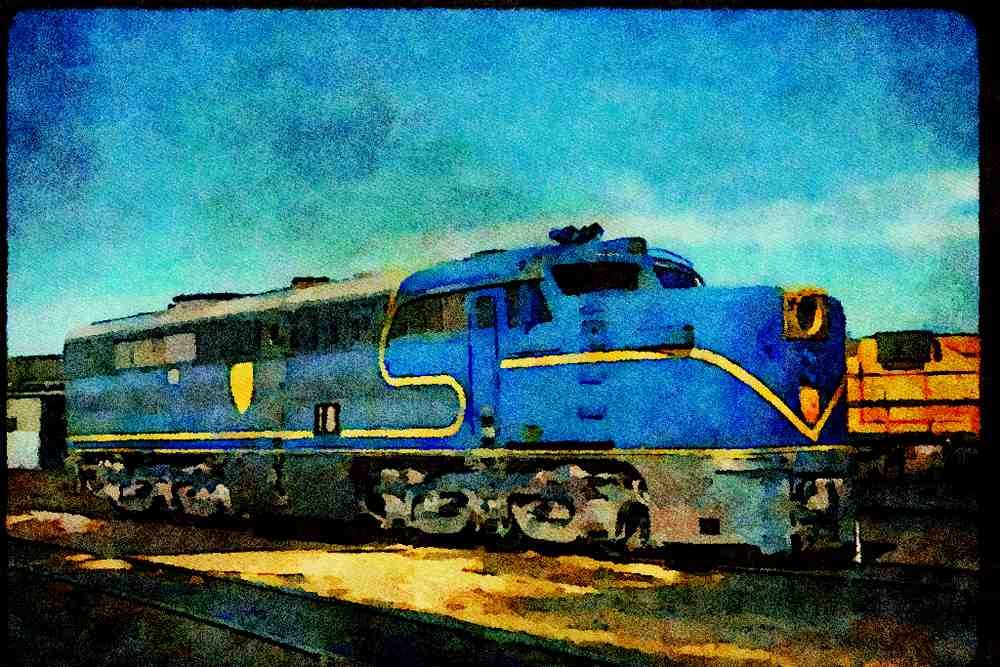 Trains USA 351013 D&H Alco PA 1 18 A4 Limited Edition Watercolour Print