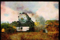 Trains USA 351038 SP 4 8 4 4460 On Last Official Run A4 Limited Edition Watercolour Print