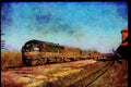 Trains USA 351060 Reading EMD FP 7 900 A4 Limited Edition Watercolour Print