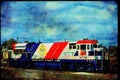 Trains USA 351066 SCL GE U 33B 1776 A4 Limited Edition Watercolour Print