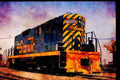Trains USA 351071 D&RGW Standard Gauge EMD GP 9 5904, 1972 A4 Limited Edition Watercolour Print