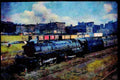 Trains USA 351072 DM&IR 2 8 8 4 Mallet 224, 1961 A4 Limited Edition Watercolour Print