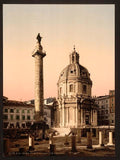 Trajans Pillar Rome Vintage A4 Photo Print