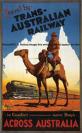 Trans Aus Vintage Advert A4 Photo Print