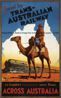 Trans Australian Railway Vintage Retro Advert Ads A4 Photo Print