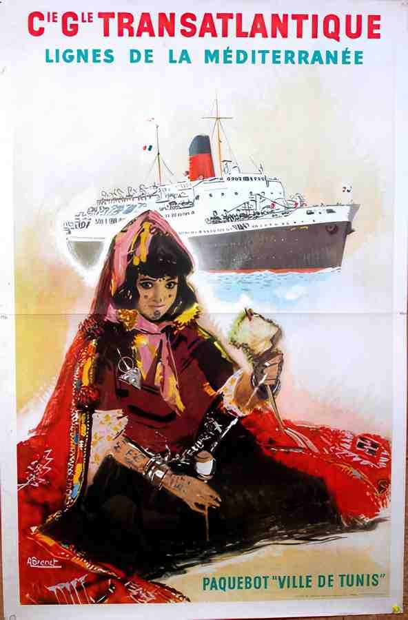 TransatlanticArab Vintage Advert A4 Photo Print