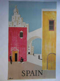 Travel Poster Spain Villemot Vintage Advert A4 Photo Print
