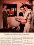 Travelers Baby Home 1940s Vintage Retro Advert Poster