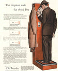 Travelers Luggage Scale 1950s Vintage Retro Advert Poster