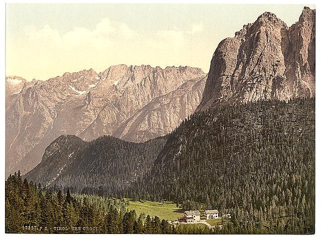 Tre Croci Tyrol 2 Vintage A4 Photo Print