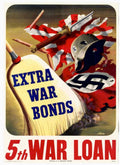 Treasury Helmet War American World War II Advert Poster