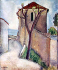Tree And House Modigliani A4 Photo Print