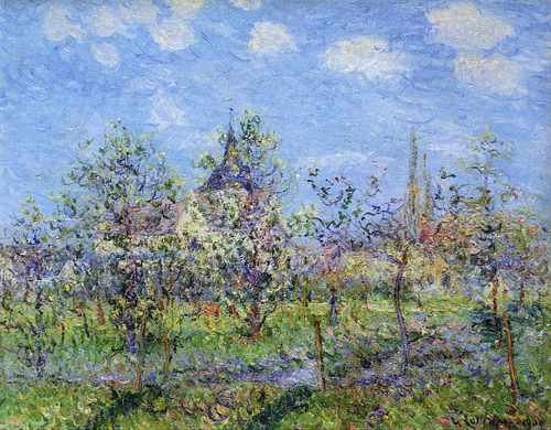 Trees In Bloom 1900 A4 Photo Print